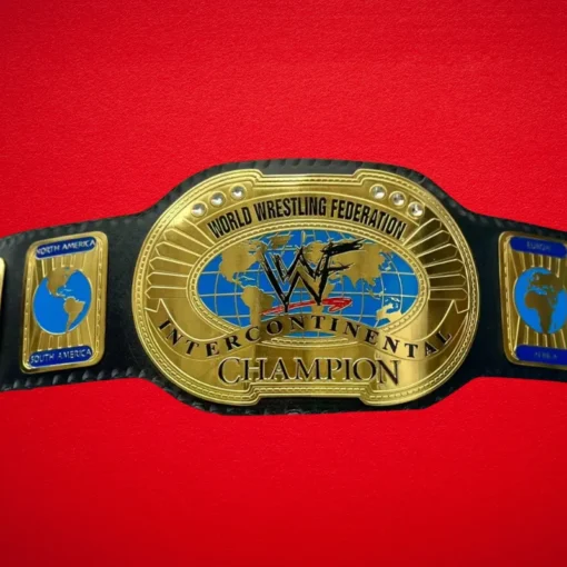 WWF Oval IC Intercontinental Championship Title Belt