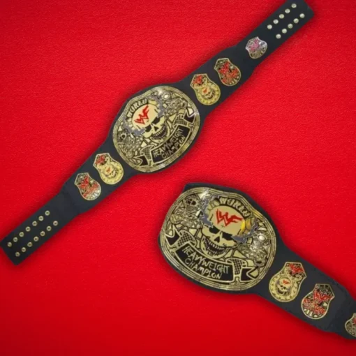 WWF Wrestling Championship Smoking Skull Belt