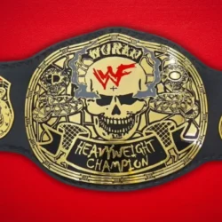 WWF Wrestling Championship Smoking Skull Belt